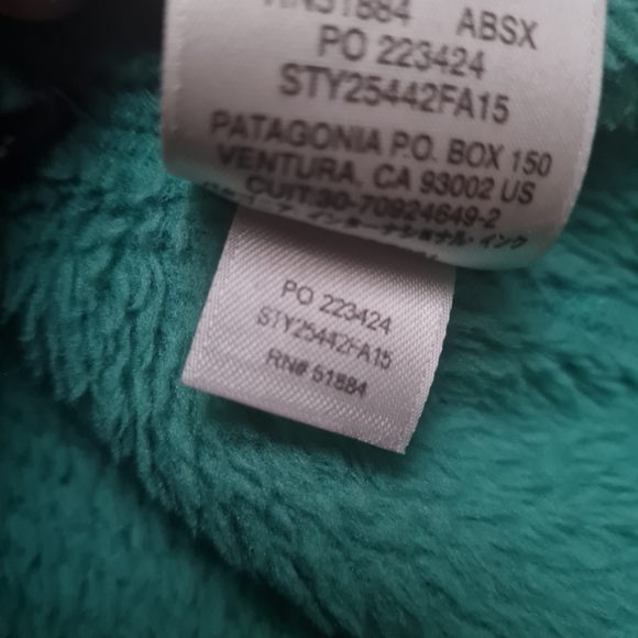 Patagonia Re-tool Snap-T Fleece Pullover Teal Green Women's Size S - Picture 10 of 13